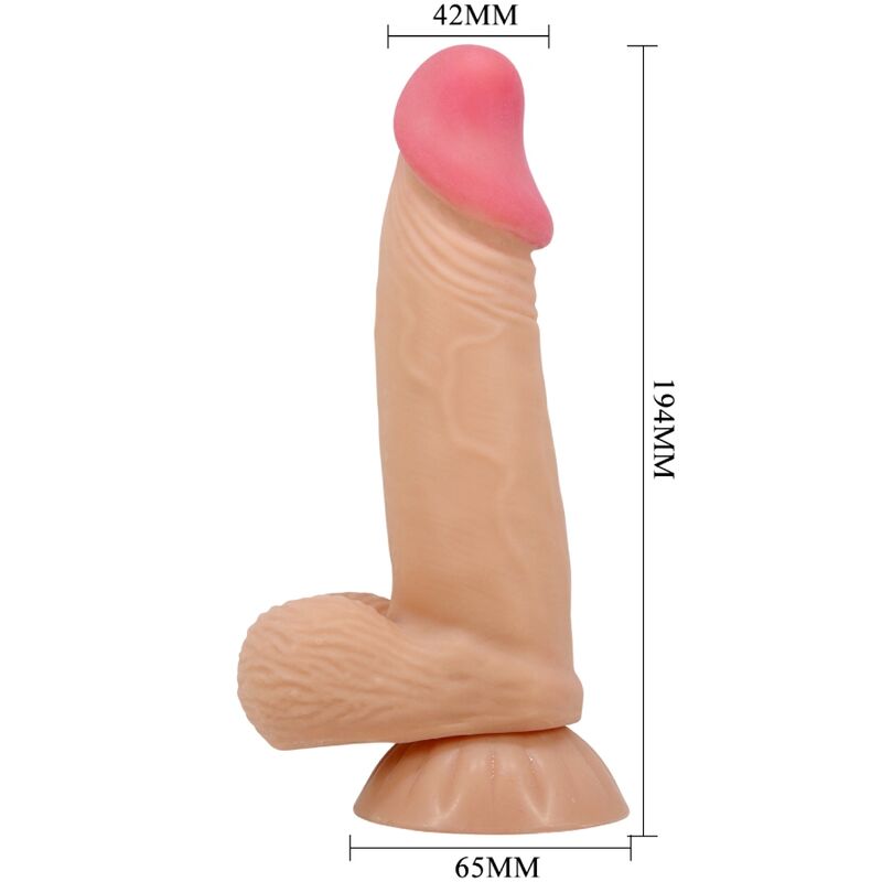 Realistic Sliding Skin Dildo with Suction Cup