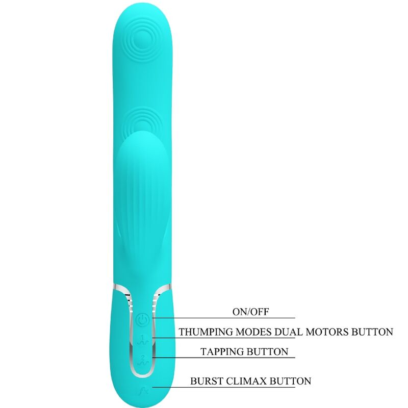 Perlita 3-in-1 G-Spot Vibrator - Aqua