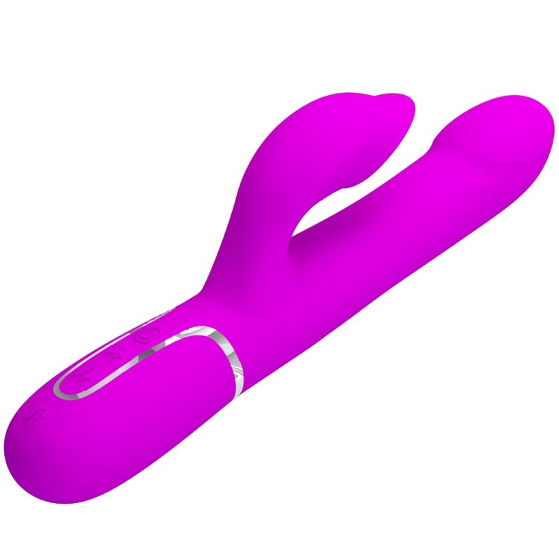 Vibrador Rabbit Violeta con Perlas