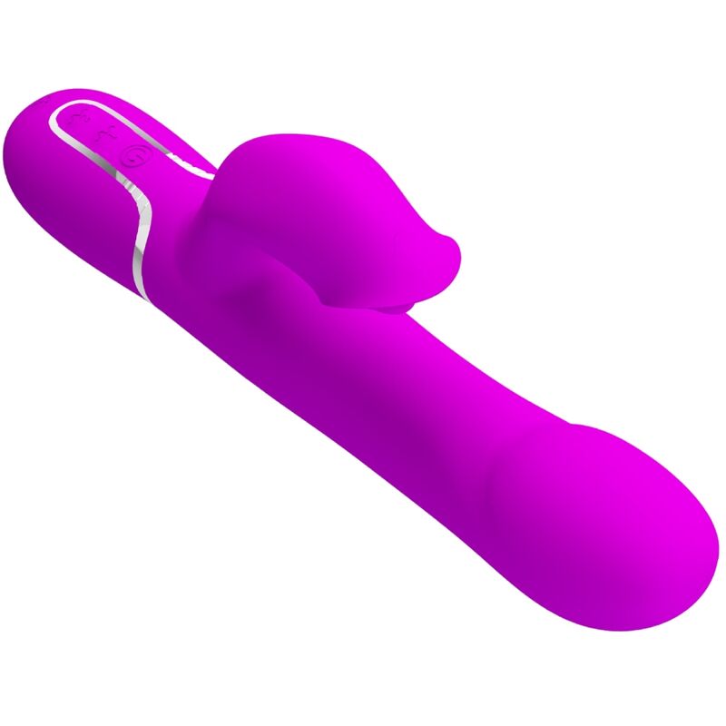 Vibrador Rabbit Violeta con Perlas