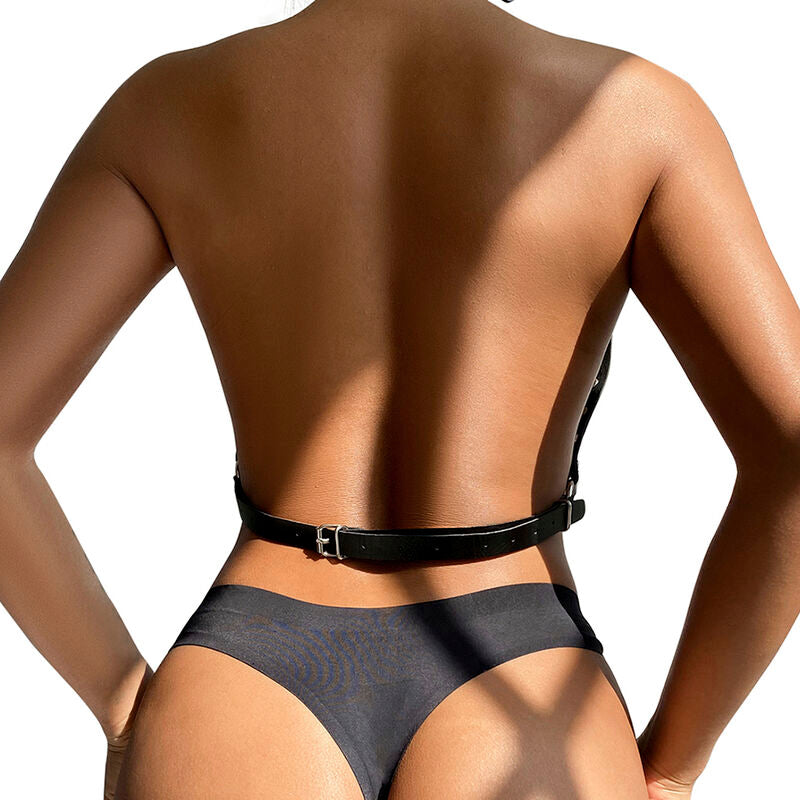 Stylish Chest Harness With Ring Chains
