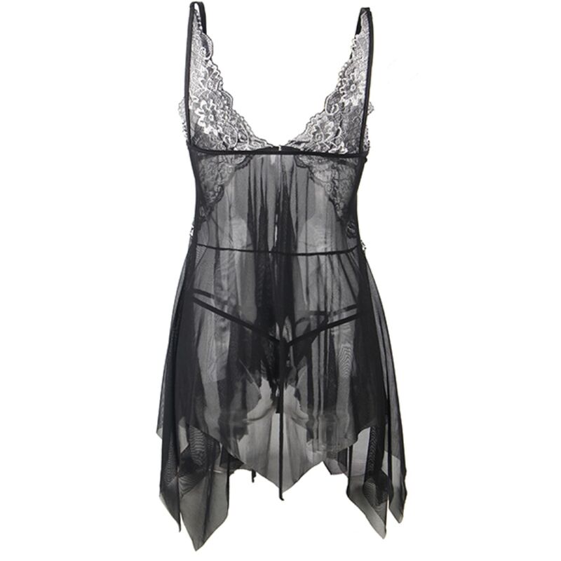 Tulle & Lace Babydoll Lingerie S/M