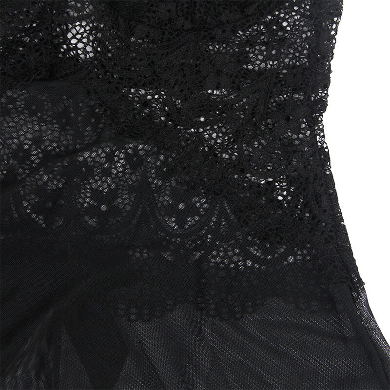 Black Lace & Tulle Babydoll L/XL