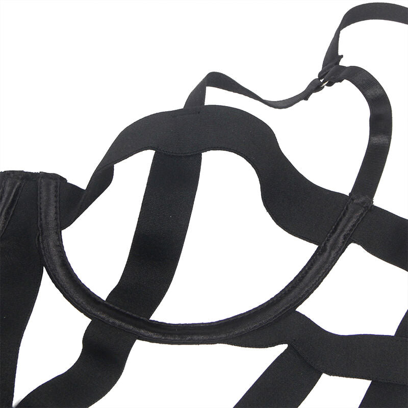 Sexy Black Cutout Bodysuit L/XL
