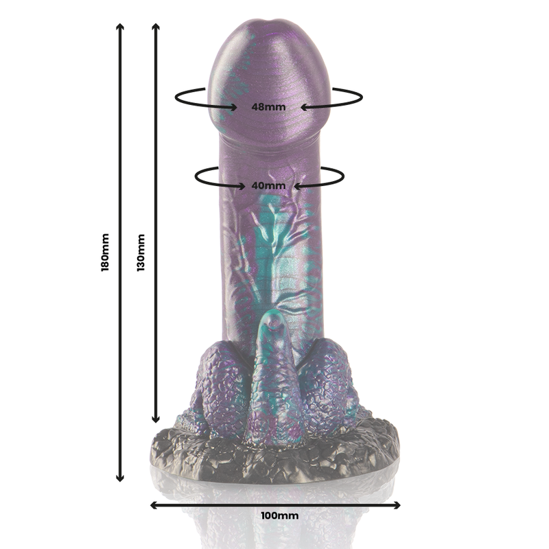 Basilisk Small Scaly Double Dildo