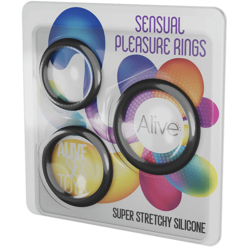 Three Sensual Pleasure Cock Rings Kit