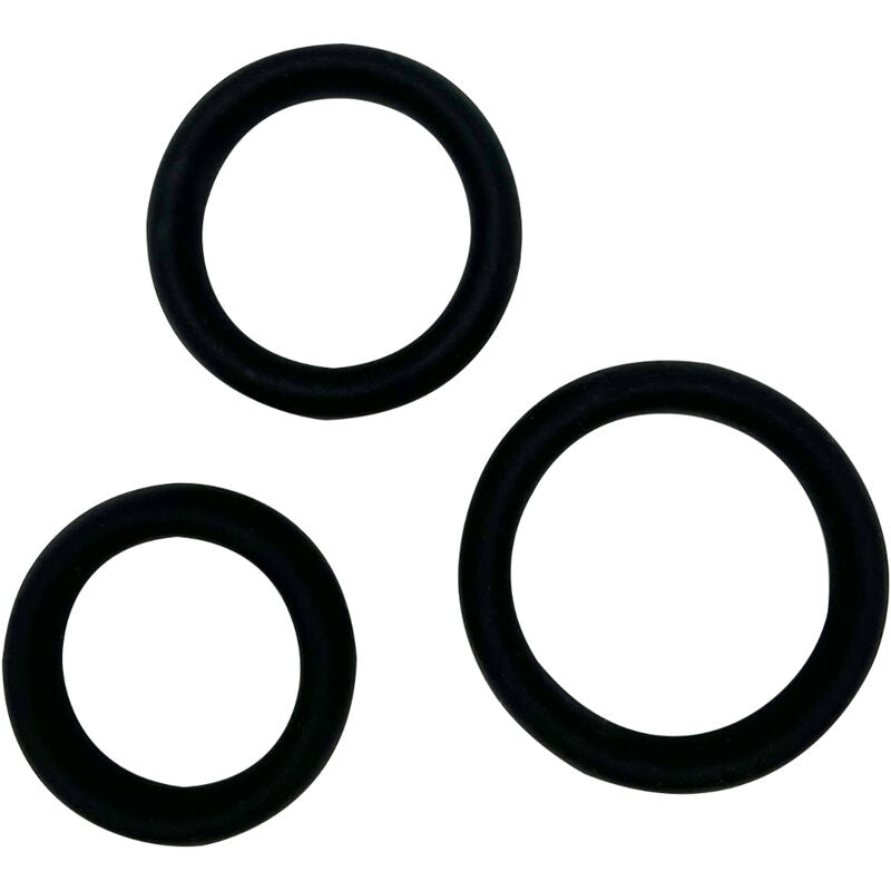 Three Sensual Pleasure Cock Rings Kit