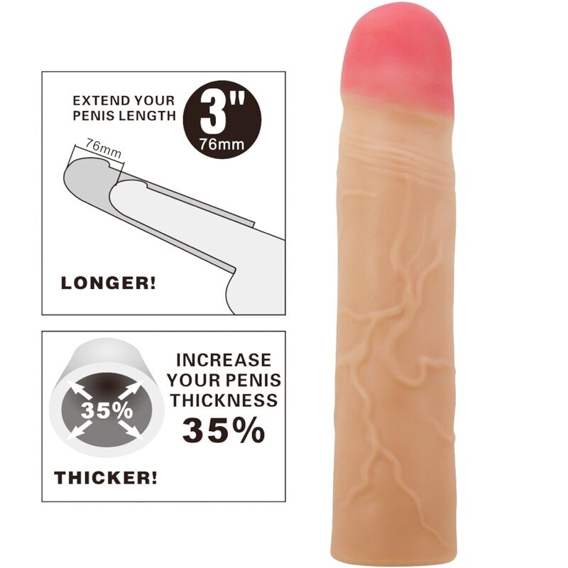 Kylian Penis Extender Cover - Flesh