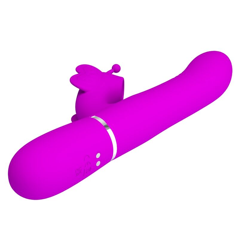 Fuchsia Butterfly 4-in-1 Rabbit Vibrator