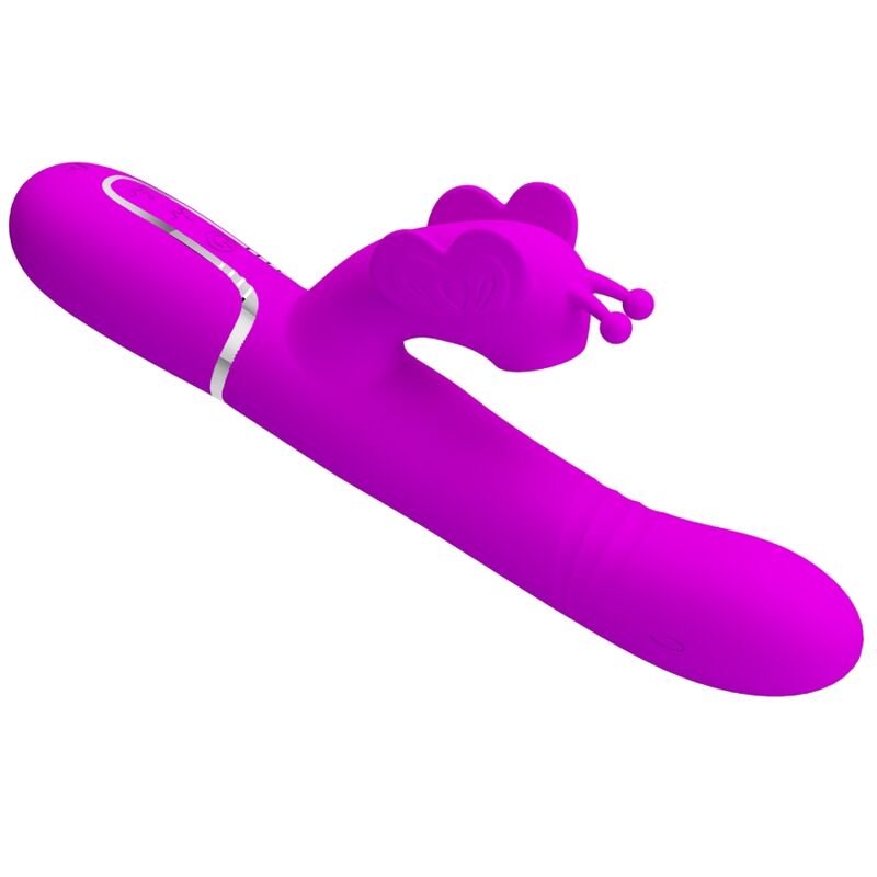 Fuchsia Butterfly 4-in-1 Rabbit Vibrator
