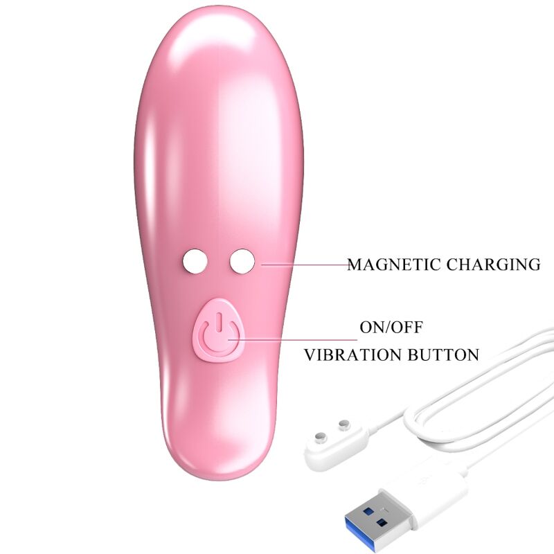 Pink Leaf Vibrating Nipple Clamps