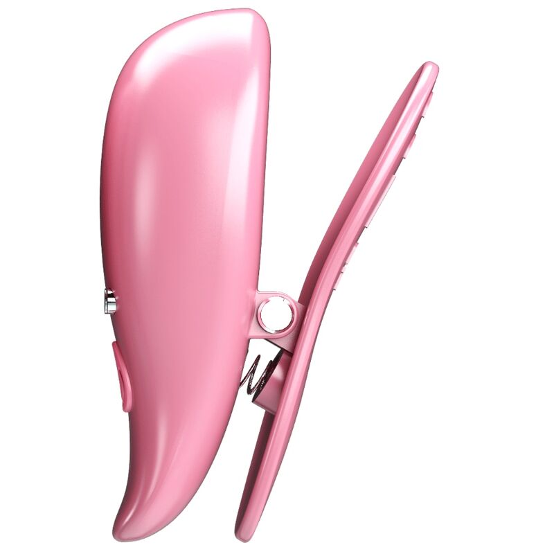 Pink Leaf Vibrating Nipple Clamps