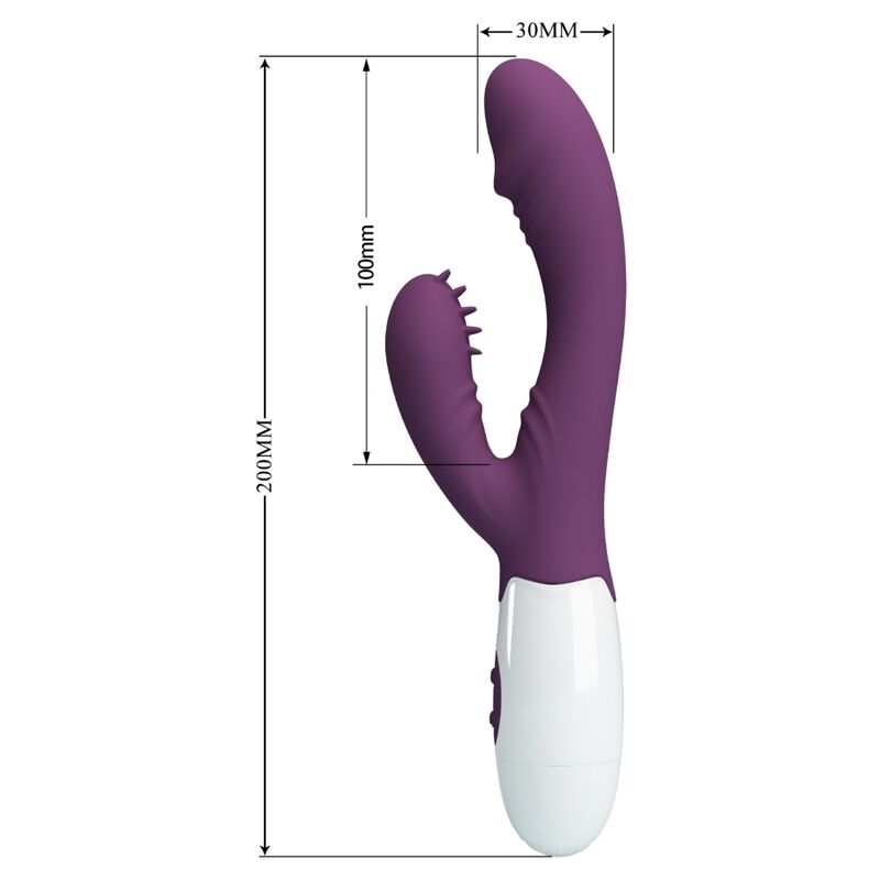 Vibrador para Coelho & Ponto G - Roxo