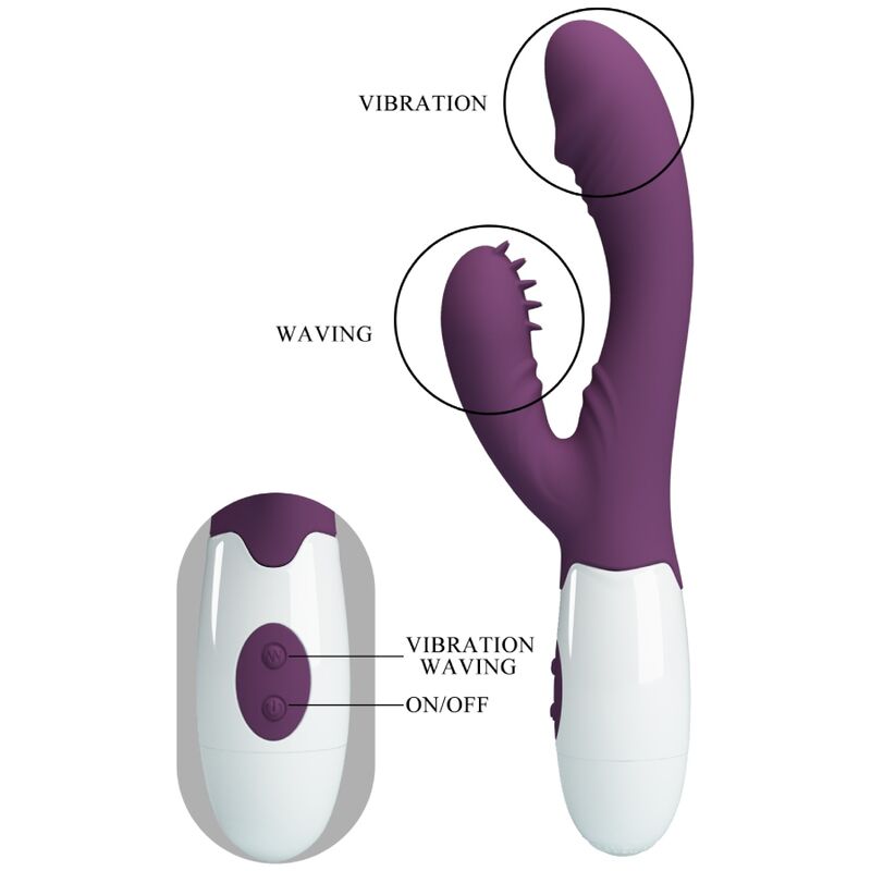 Vibrador para Coelho & Ponto G - Roxo