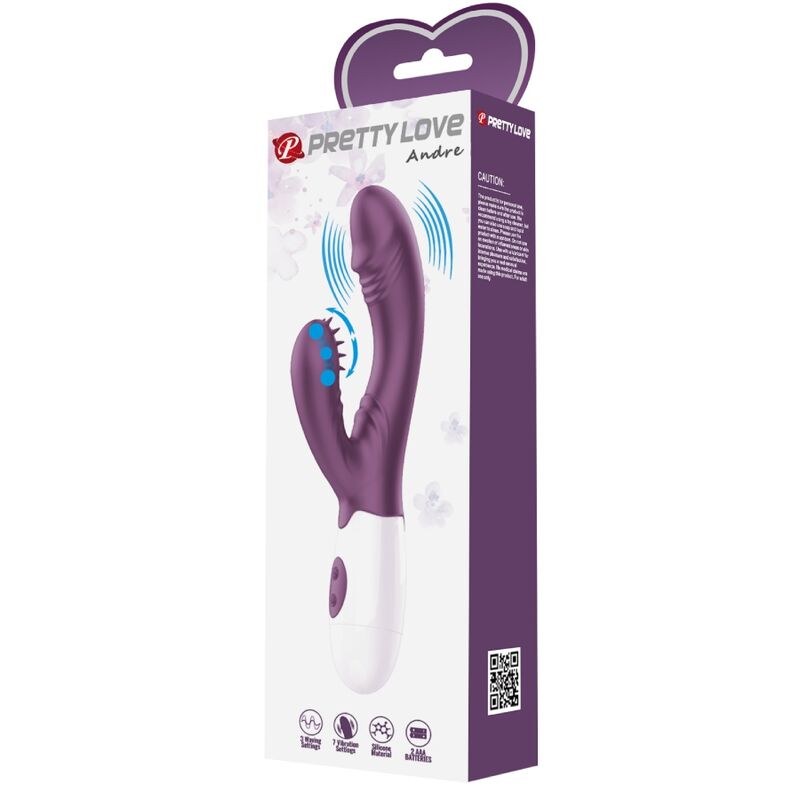 Vibrador para Coelho & Ponto G - Roxo