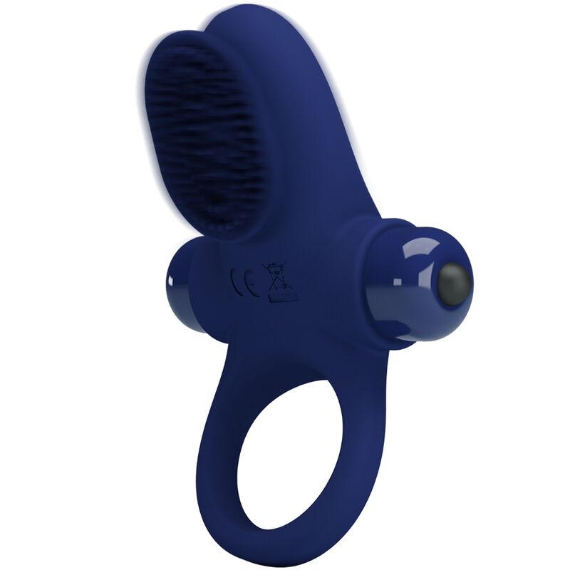 Vibrating Palle Cock Ring - Blue