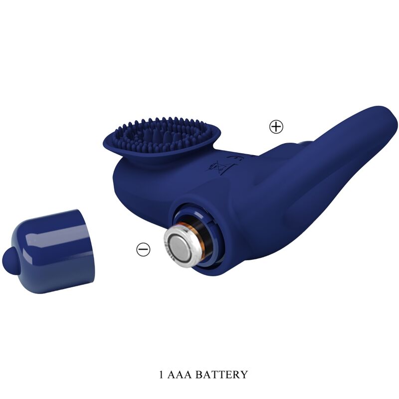 Vibrating Palle Cock Ring - Blue