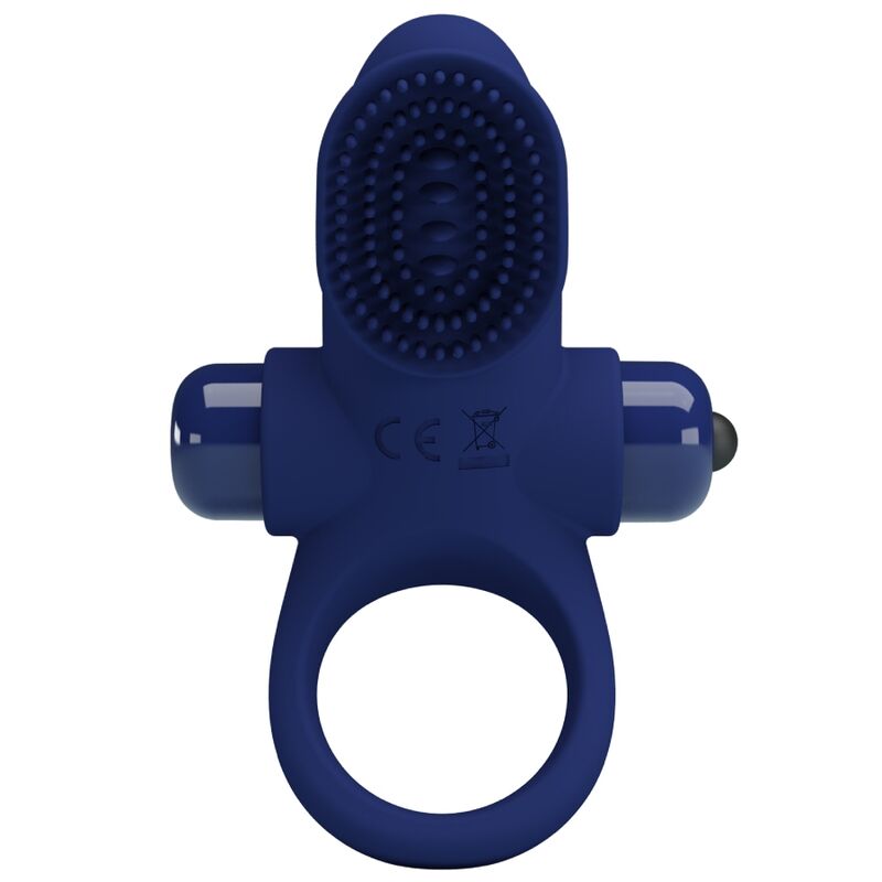 Vibrating Palle Cock Ring - Blue