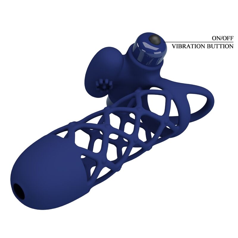 Giann Vibrating Silicone Ring - Blue