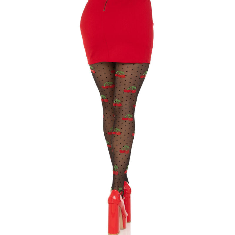 Elegant Black Cherry Moles Stockings