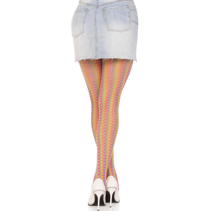 Seductive Multicolor Crochet Stockings
