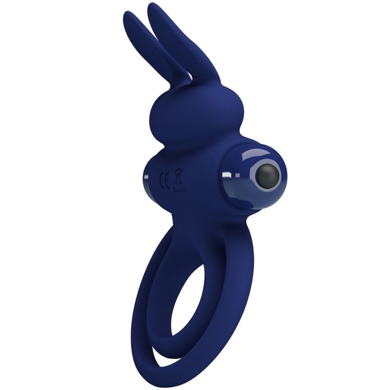 Darey Blue Double Vibrating Rabbit Ring