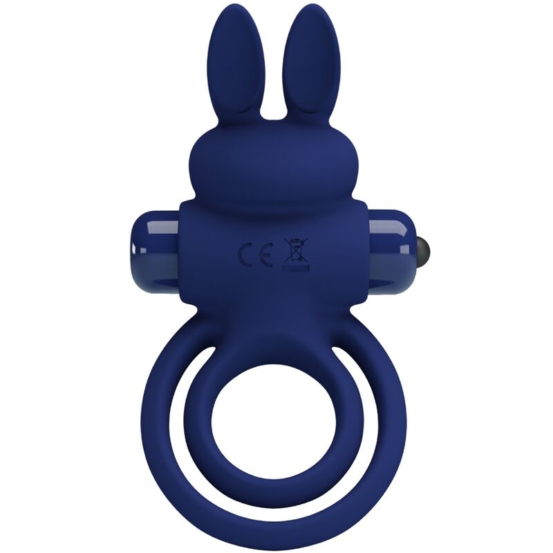 Darey Blue Double Vibrating Rabbit Ring