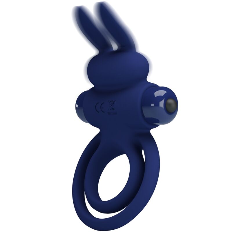 Darey Blue Double Vibrating Rabbit Ring
