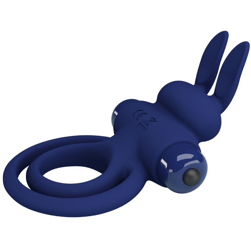 Darey Blue Double Vibrating Rabbit Ring