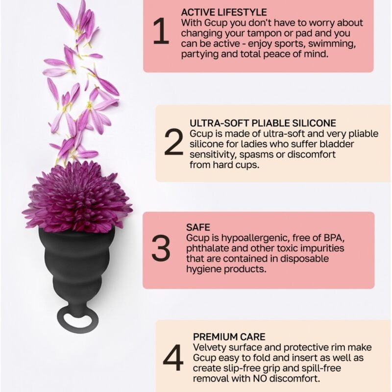 Copa Menstrual Negra Talla G