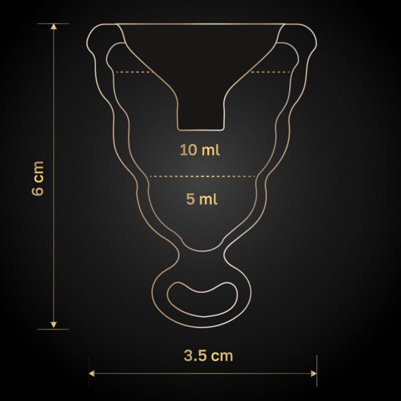Copa Menstrual Negra Talla G
