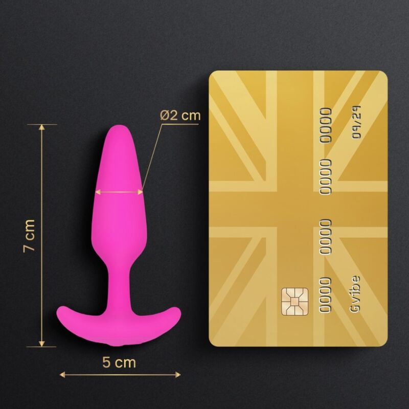 Gplug XS Fuchsia Vibrating Anal Plug