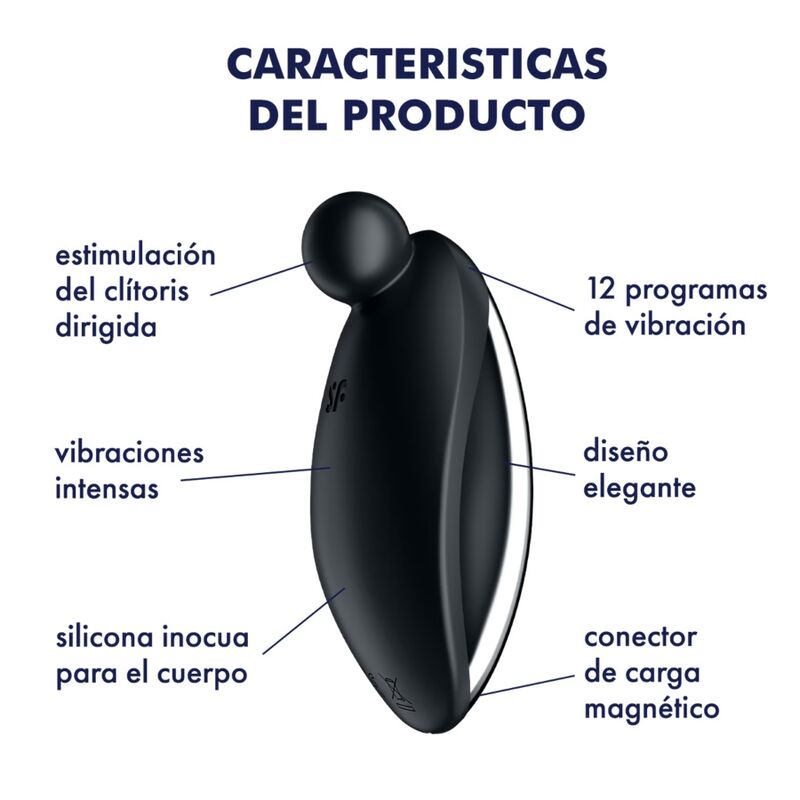 Spot On 2 Lay-On Vibrator Black