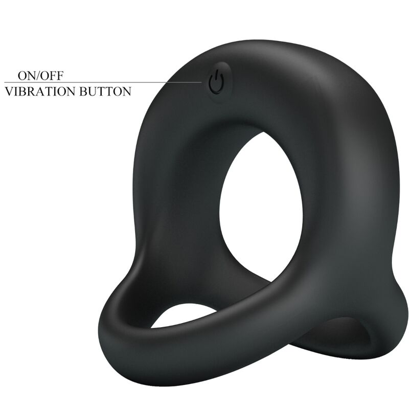 Elliott Black Vibrating Cock Ring
