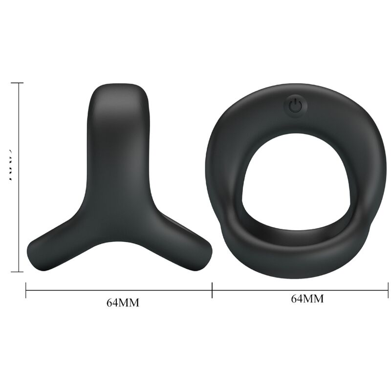 Elliott Black Vibrating Cock Ring