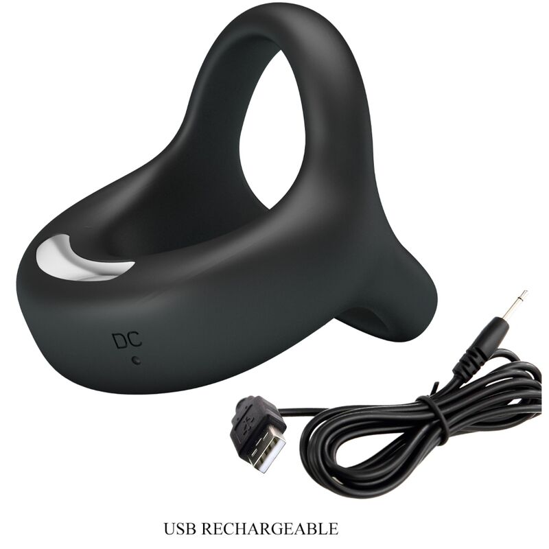 Elliott Black Vibrating Cock Ring