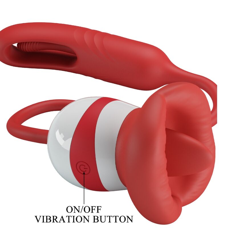 Masturbador Bucal Rojo Alyss