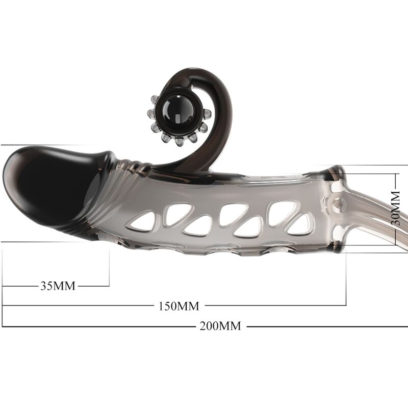 Black Extended Sleeve for Intimate Play