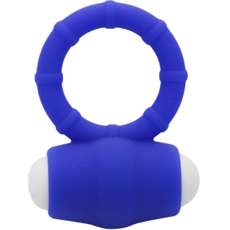 Power O Silicone Vibrating Cock Ring - Blue
