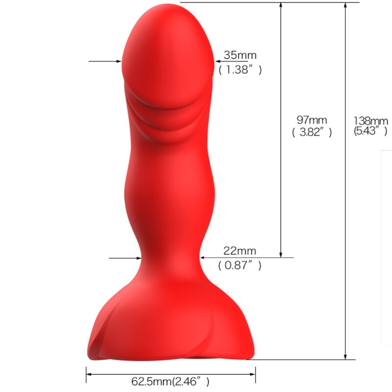 A Bloom Rose Vibrator & Anal Plug Set