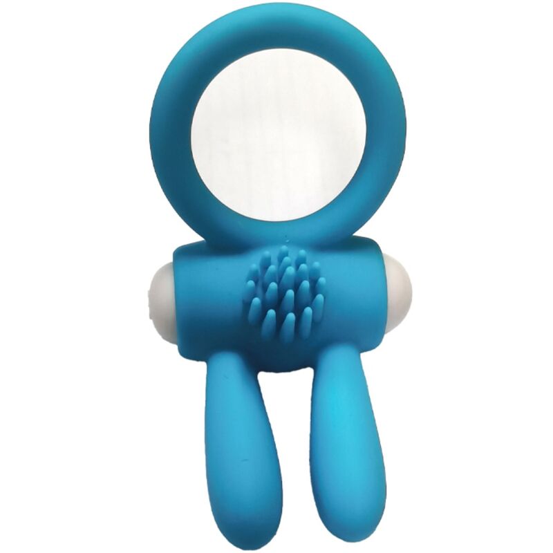 Mr Bunny Silicone Vibrator Ring - Black
