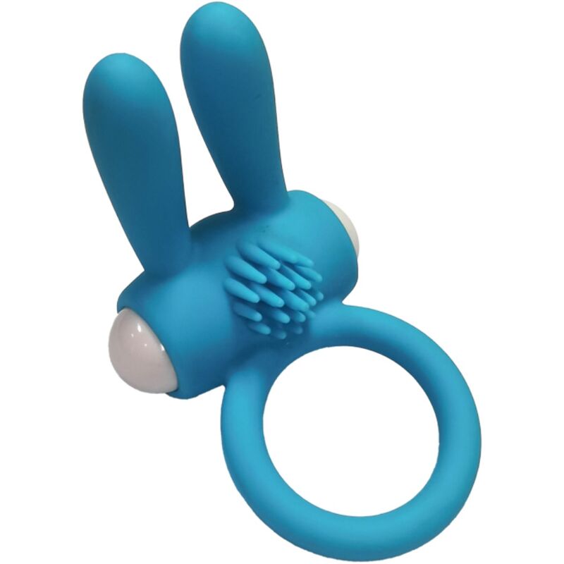 Mr Bunny Silicone Vibrator Ring - Black