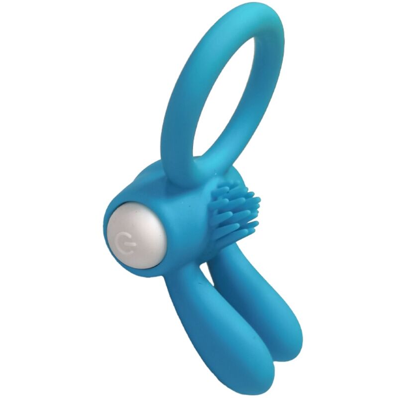 Mr Bunny Silicone Vibrator Ring - Black
