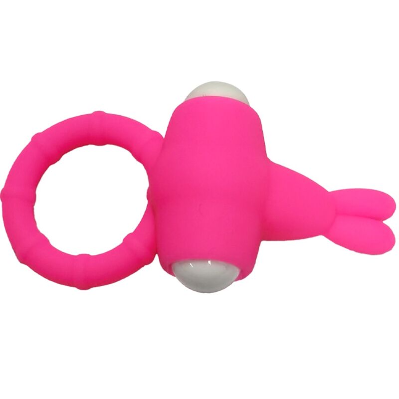 Ms Bunny Silicone Vibrator Ring - Pink