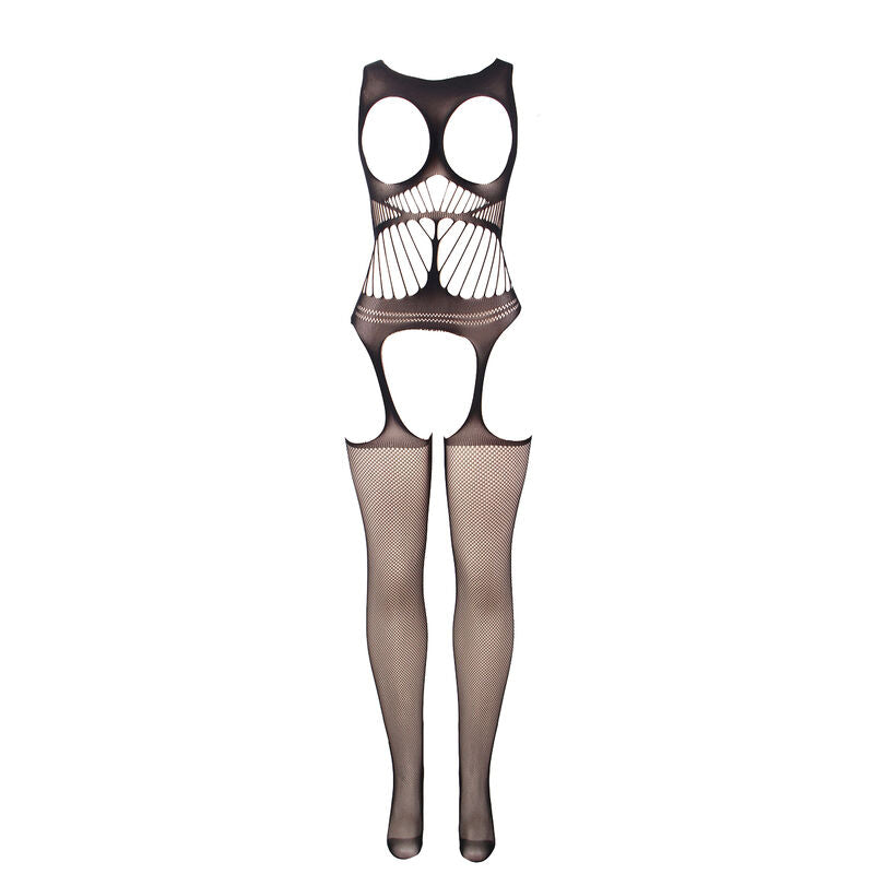 Black Fishnet Crotchless Bodystocking