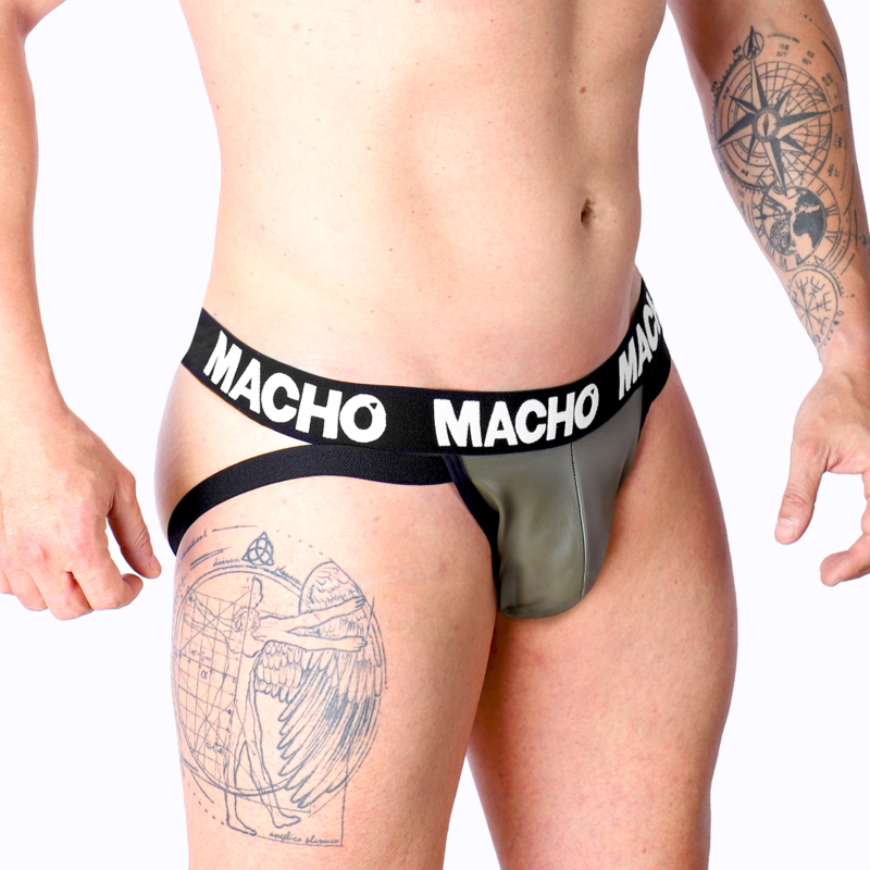 Mx27Gr Jock Leather Gray Beige L