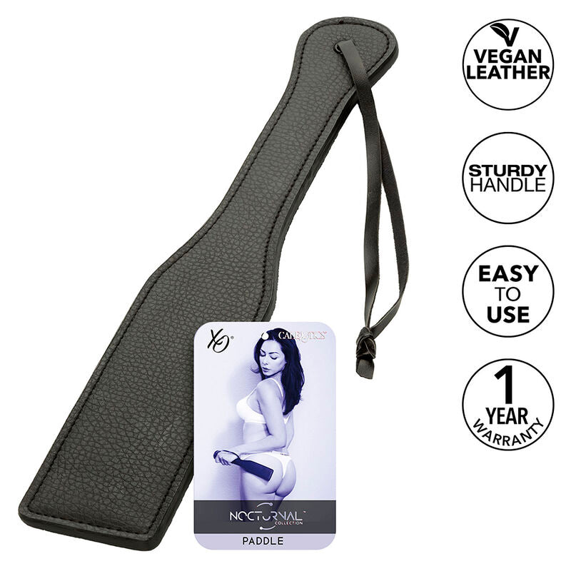 Nocturnal Black Leather Paddle