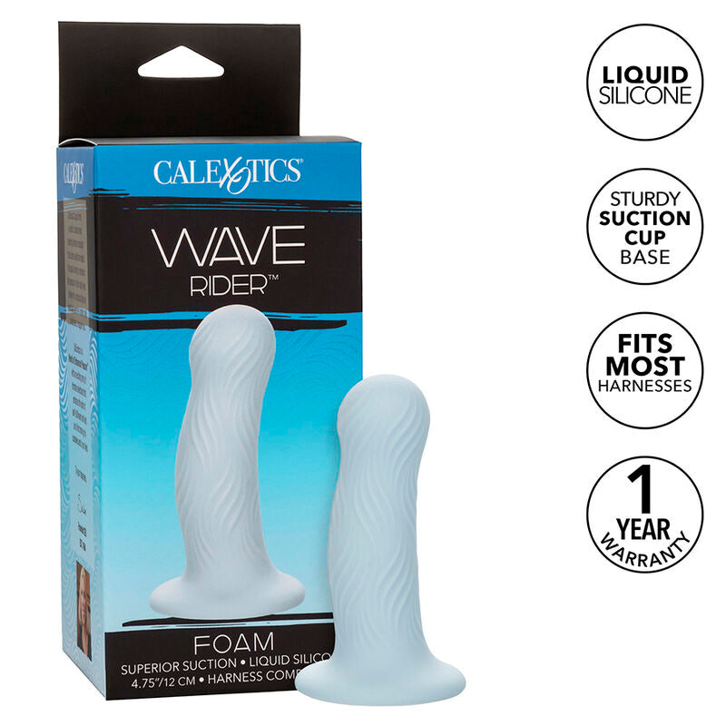 Wave Rider Blue Foam Anal Plug
