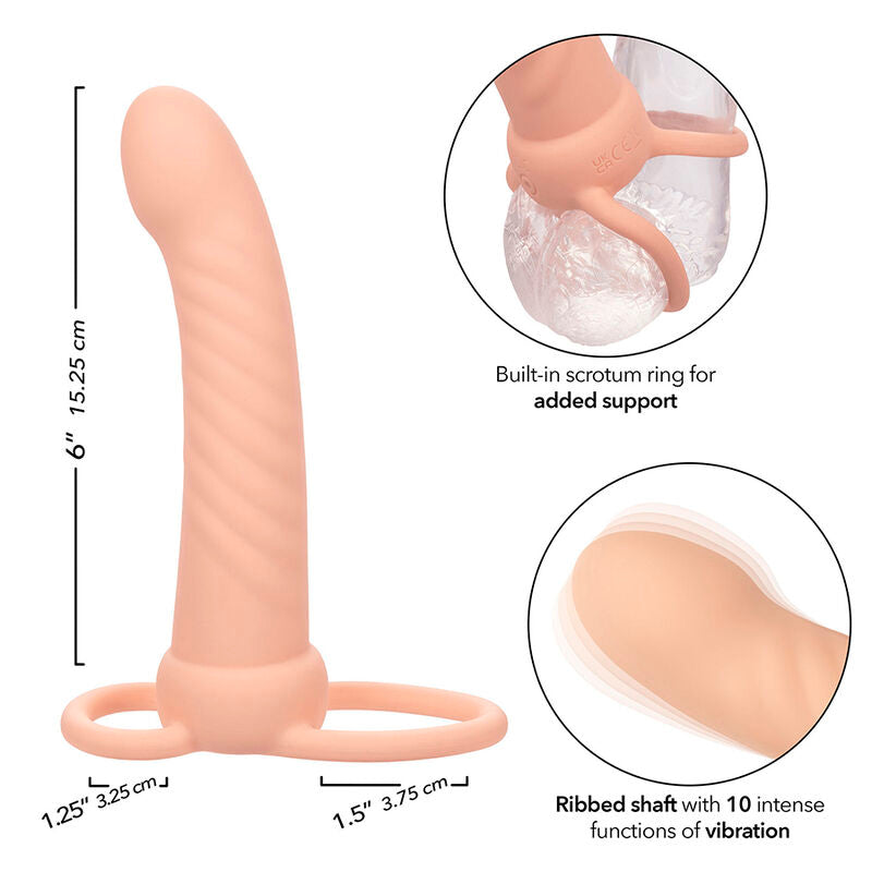Maxx Ribbed Dual Penetrator 10 Speed