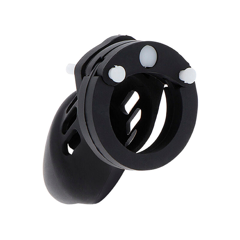 Extreme Silicone Chastity Cock Cage - Black